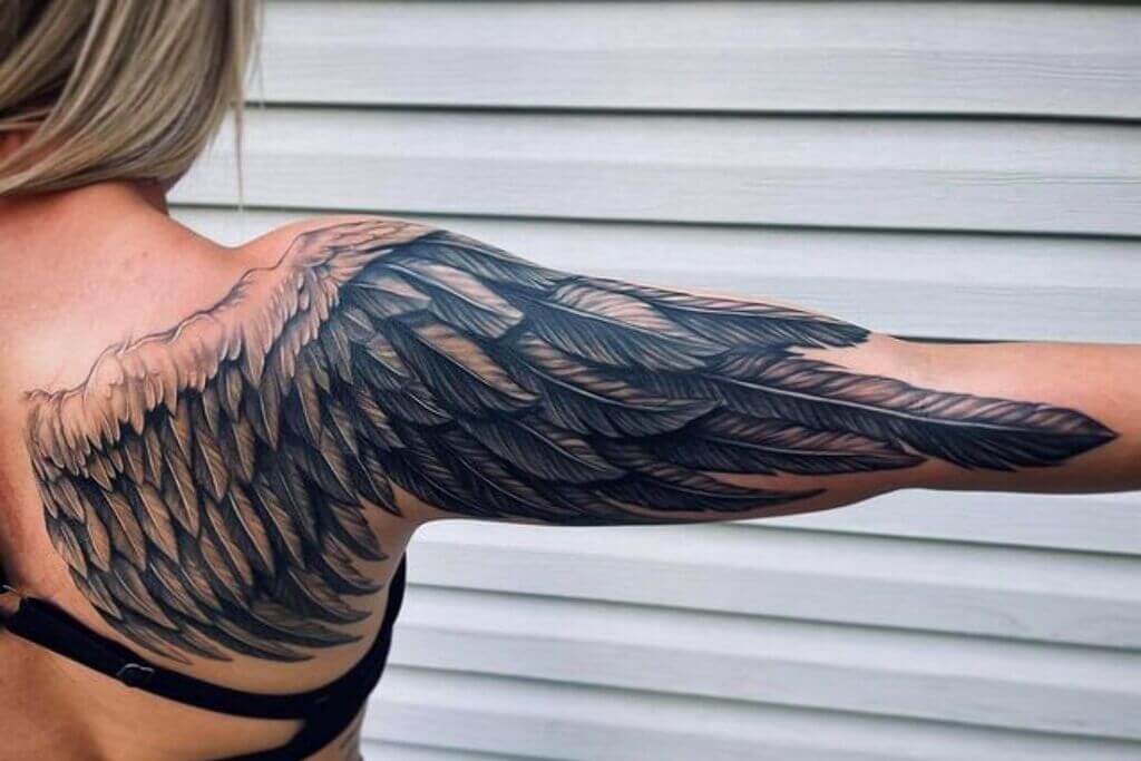 angel wings tattoo 38