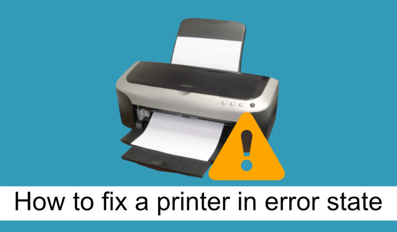printer in an error state