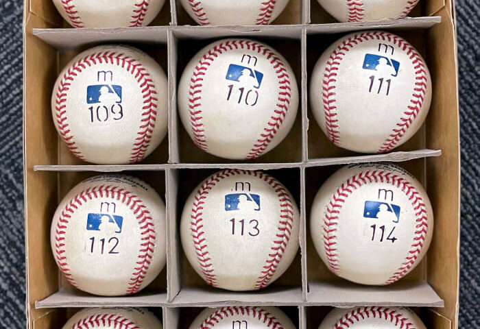 how many balls used in mlb game