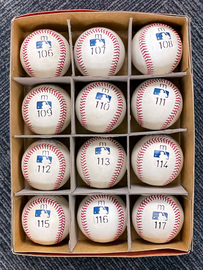 how many balls used in mlb game