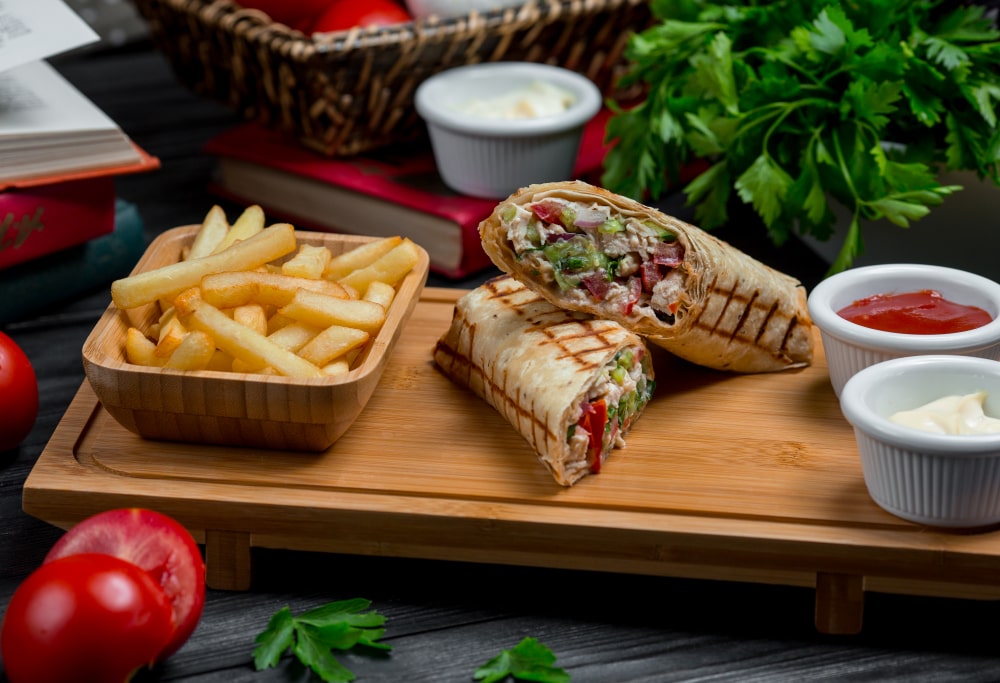 Tortilla Wraps in Canada from doner and gyros