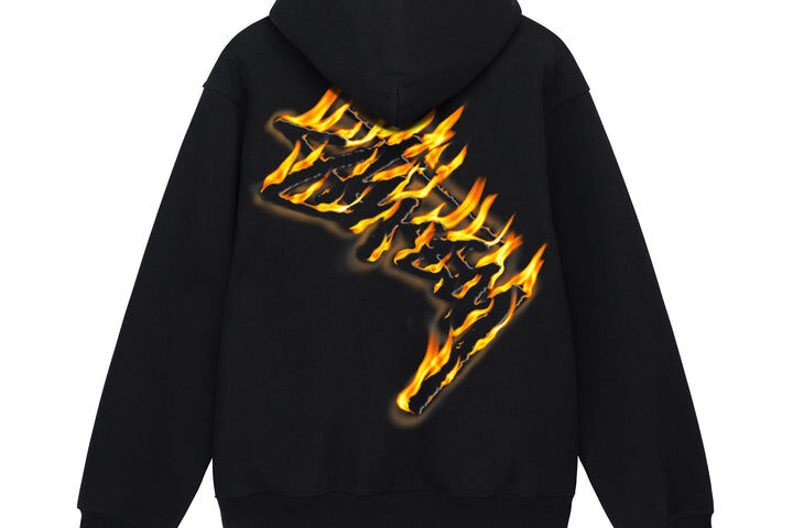 BURNING STOCK ZIP HOODIE