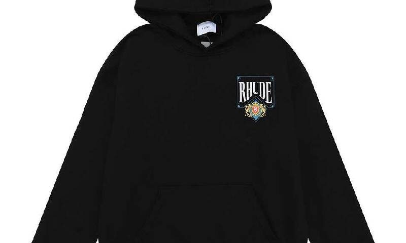 Rhude Card Crown Printed Terry Hoodie for Men