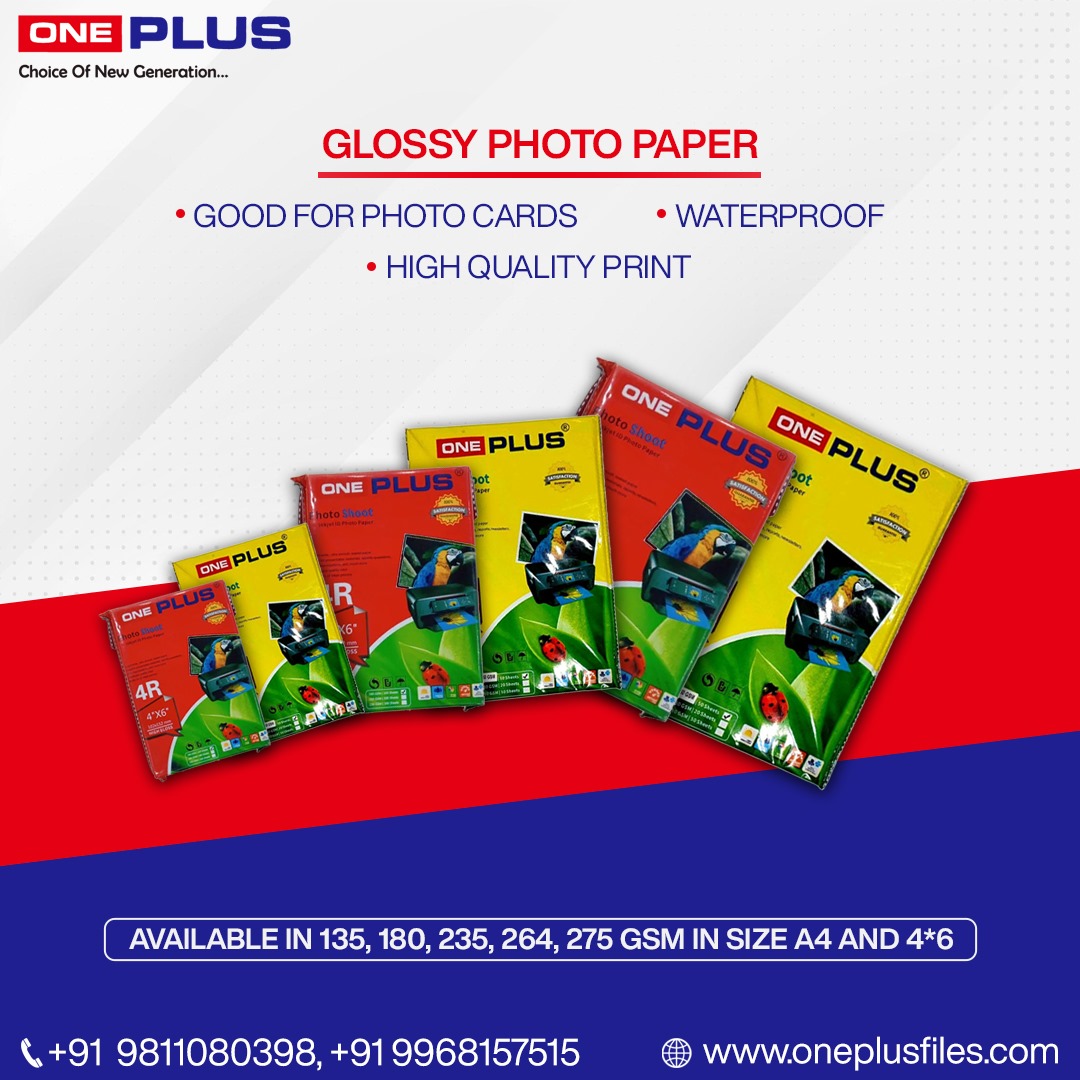 Glossy photo paper