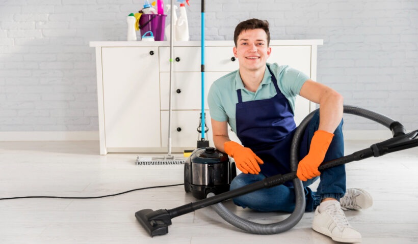 man-cleaning-his-home