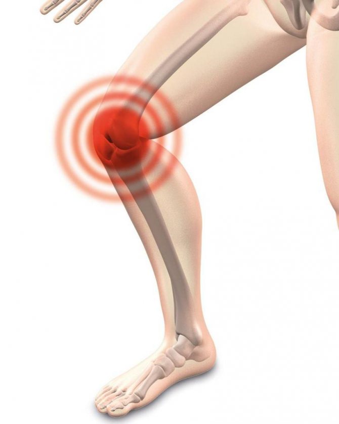 inner knee pain location chart