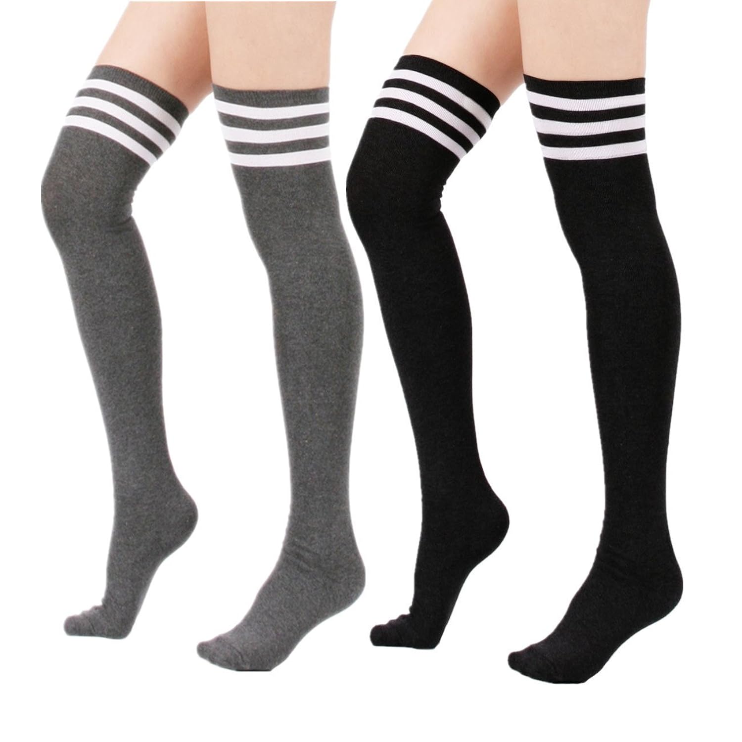 plus-size thigh-high socks