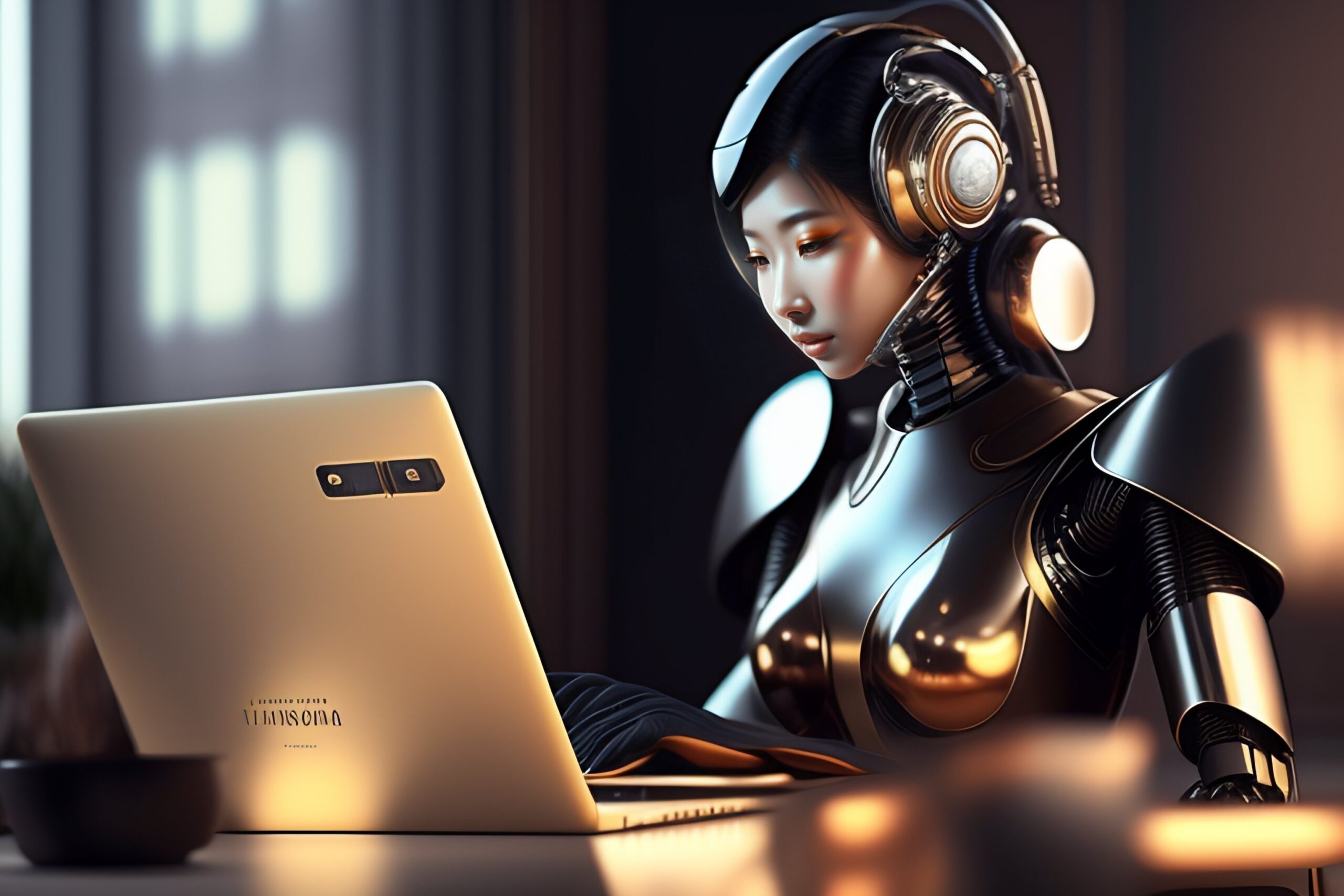 An-ai-robot-with-a-laptop-on-its-lap-in-room-with-1-1-scaled