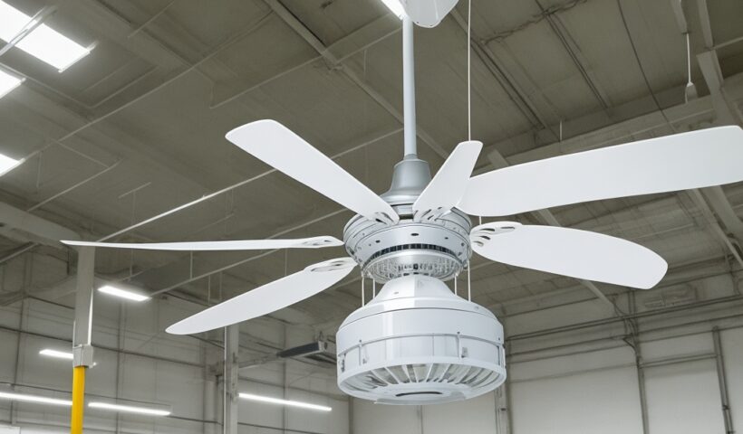 DreamShaper_v7_Ceiling_Fan_Manufacturing_Plant_1 (1)