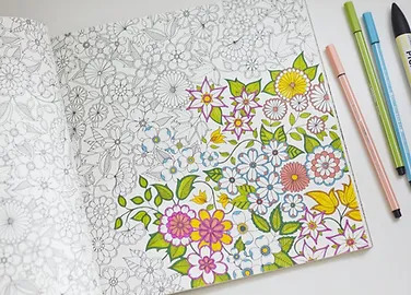 flower coloring book