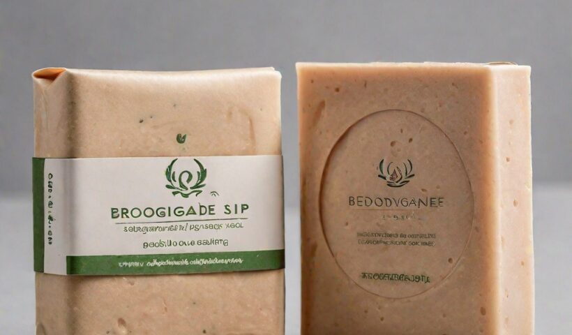 Biodegradable soap packaging