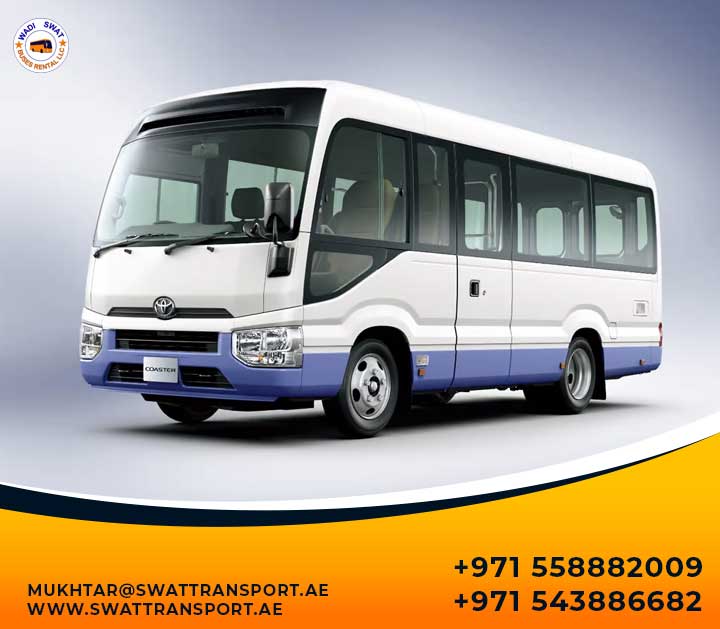 Coaster Bus for rent in Sharjah