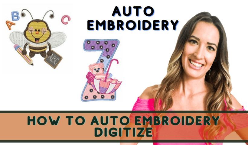 How to auto digitizing embroidery wilcom software