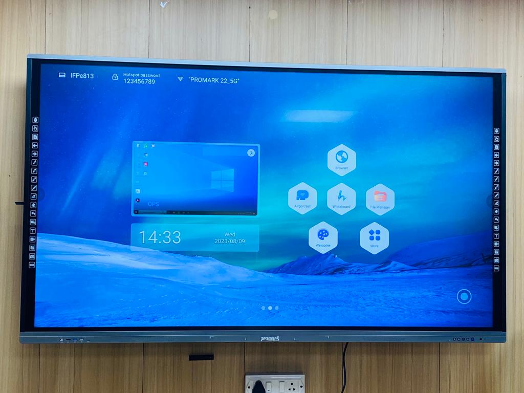 Interactive flat panel Display