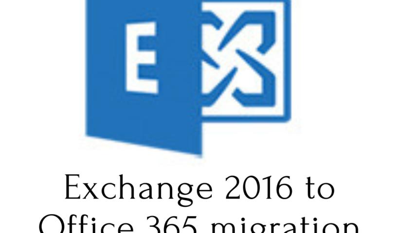 exchange 2016 to office 365 migration