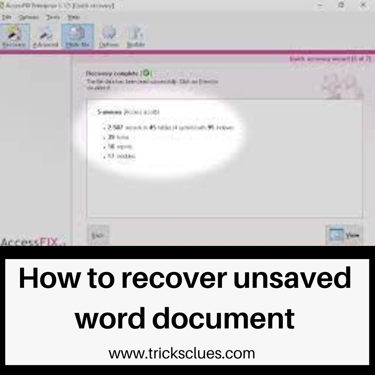 how to recover unsaved word document