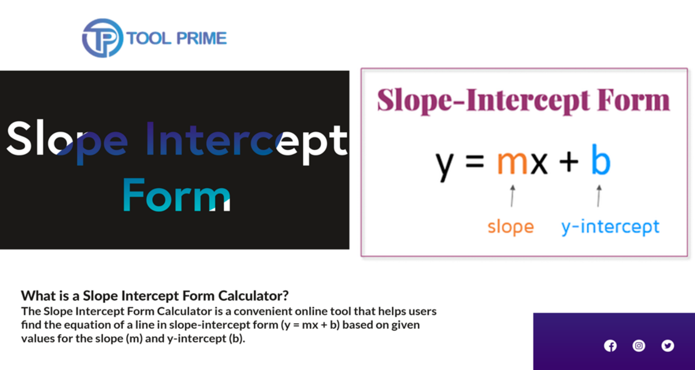 Slope-Intercept Form Calculators