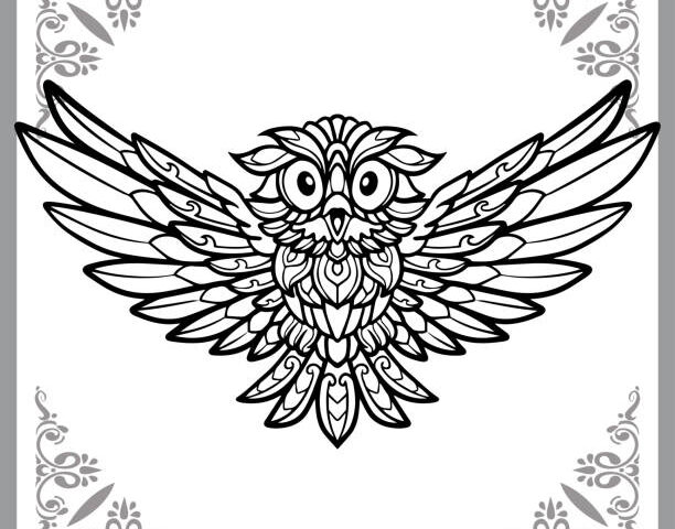 owl appliqué embroidery design