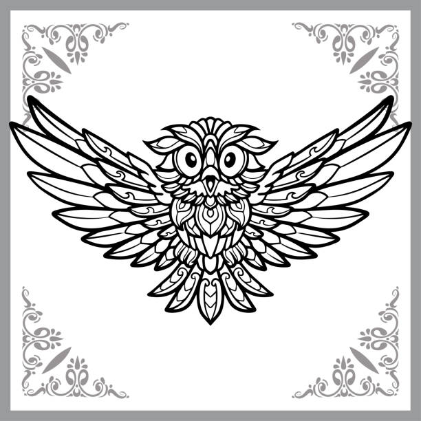 owl appliqué embroidery design